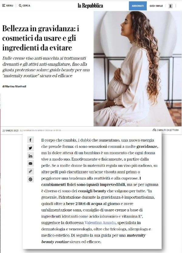 Bellezza in gravidanza: i cosmetici da usare e gli ingredienti da evitare